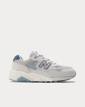 580 'Grey Day'  Raincloud / NB Navy / Silver Metallic Low Top Sneakers