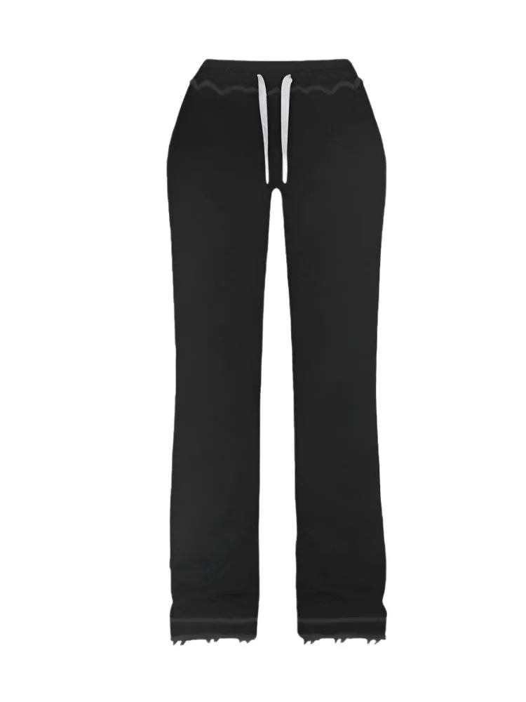 Aesthetic Grey Punk-Inspired Fall/Winter Outfit – Y2K Zipper Jacket   Straight Trousers