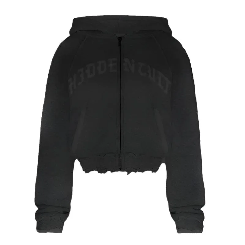 Aesthetic Grey Punk-Inspired Fall/Winter Outfit – Y2K Zipper Jacket   Straight Trousers