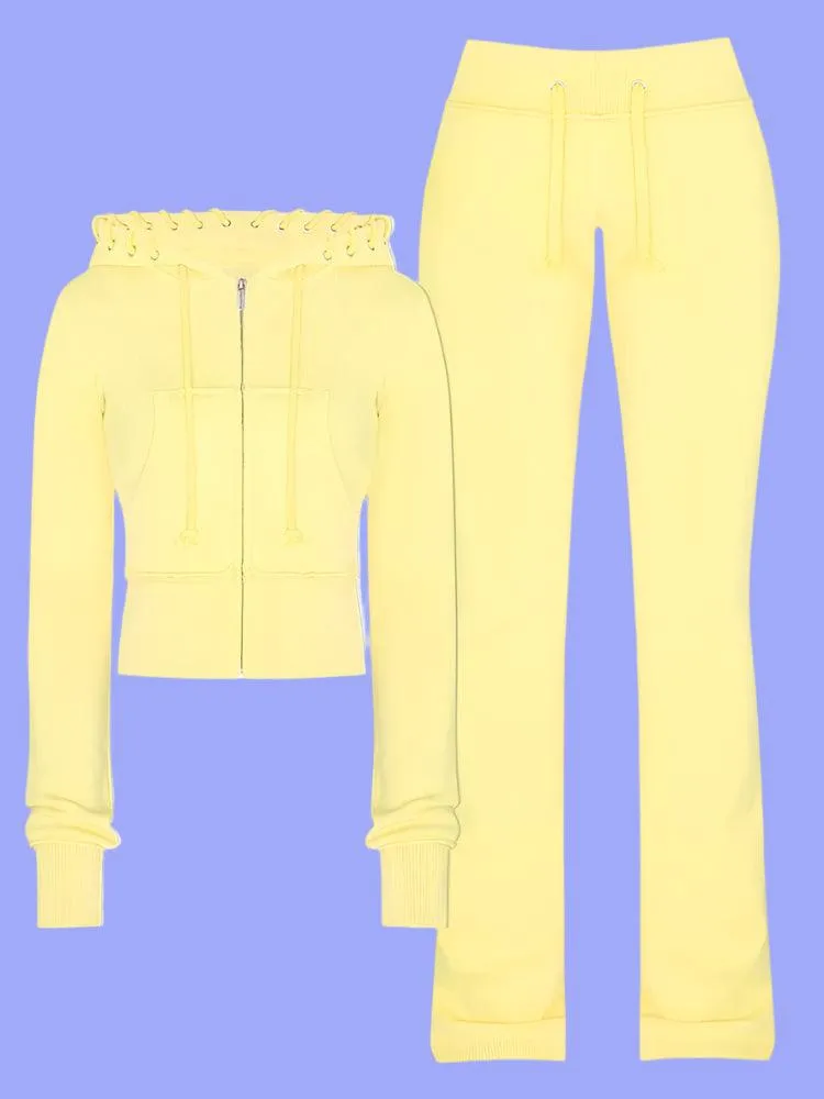 Aesthetic Grey Punk-Inspired Fall/Winter Outfit – Y2K Zipper Jacket   Straight Trousers