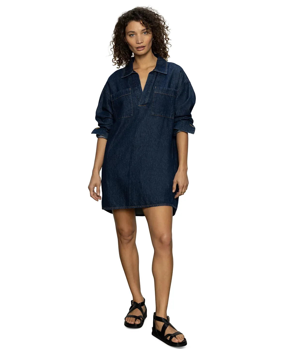All-Day Denim Tunic Dress Surprise