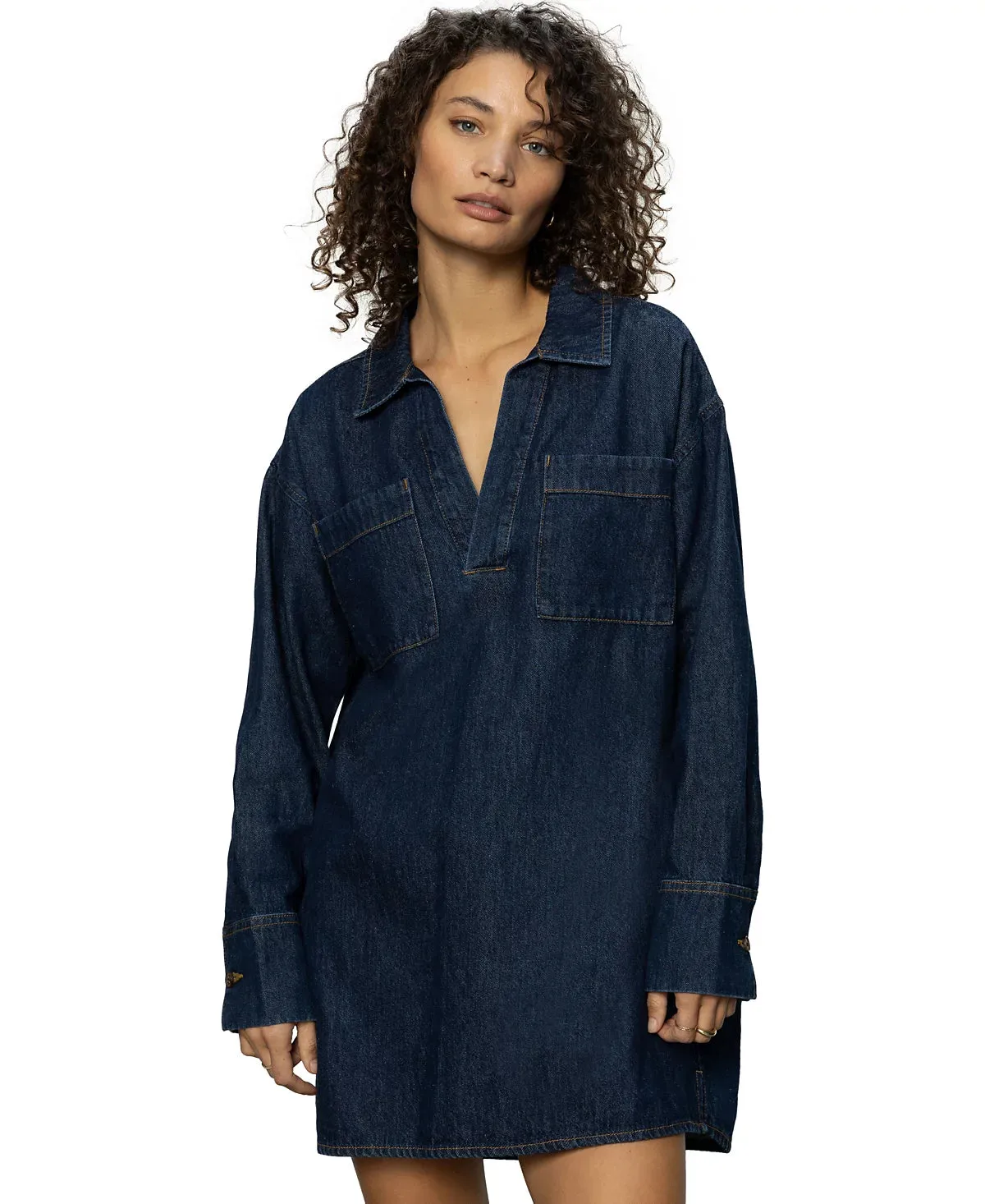 All-Day Denim Tunic Dress Surprise