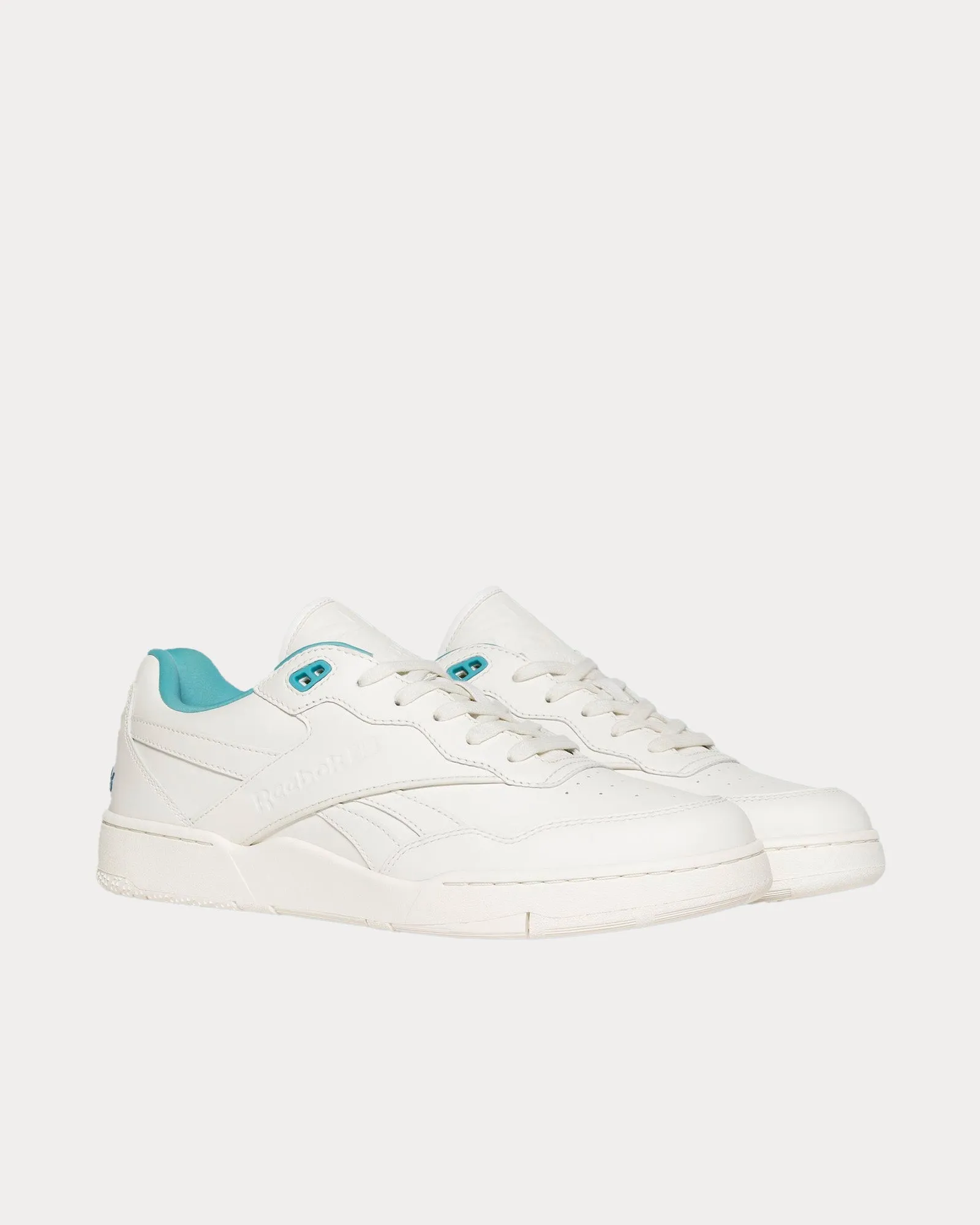 BB4000 II Faux-Leather White / Delphine Blue Low Top Sneakers