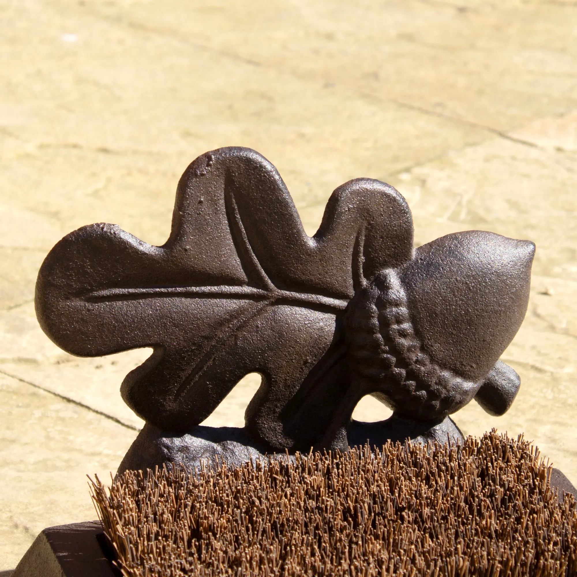 Cast Iron Acorn Boot Brush