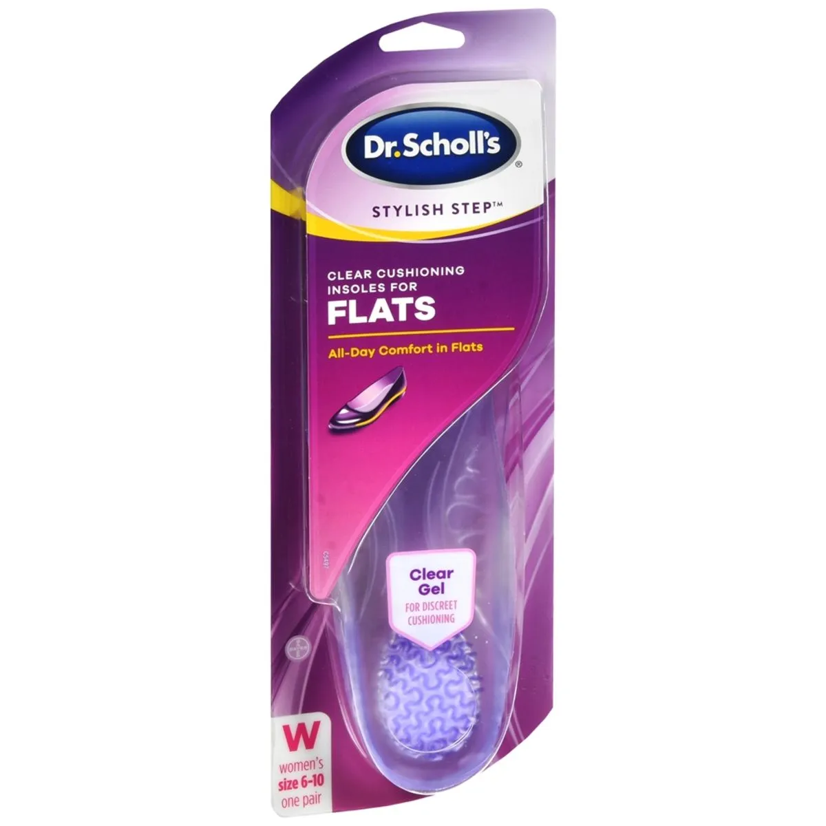 Dr. Scholl's Stylish Step Clear Cushioning Insoles For Flats Women's - 1 PR