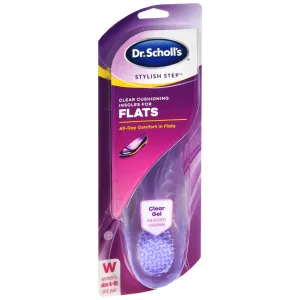 Dr. Scholl's Stylish Step Clear Cushioning Insoles For Flats Women's - 1 PR