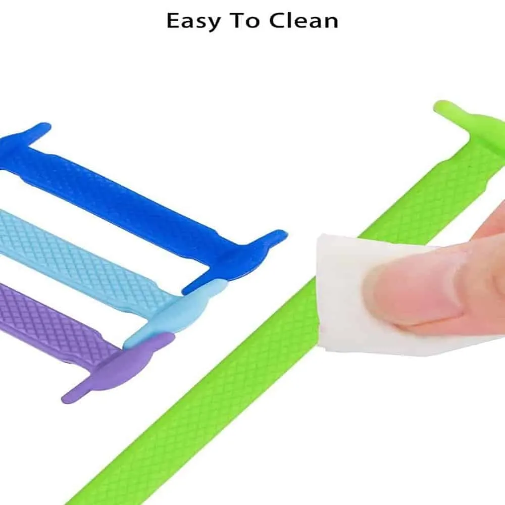 elastic lazy no-tie silicone speed laces - Purple (Adults)