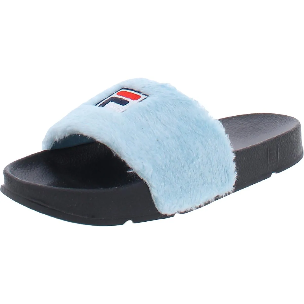 Fila Womens Difter X Baja East Fuzzy Slip On Slides