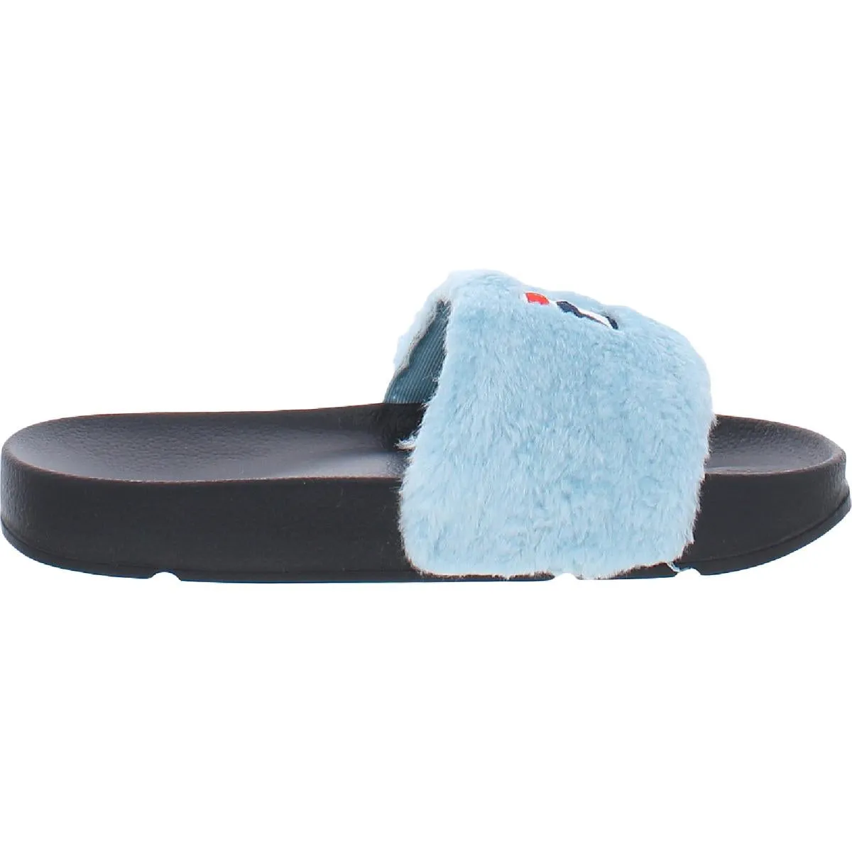 Fila Womens Difter X Baja East Fuzzy Slip On Slides