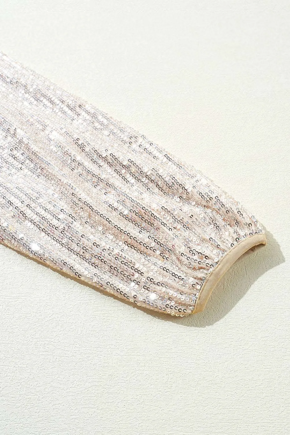 Glam apricot sequin jacket