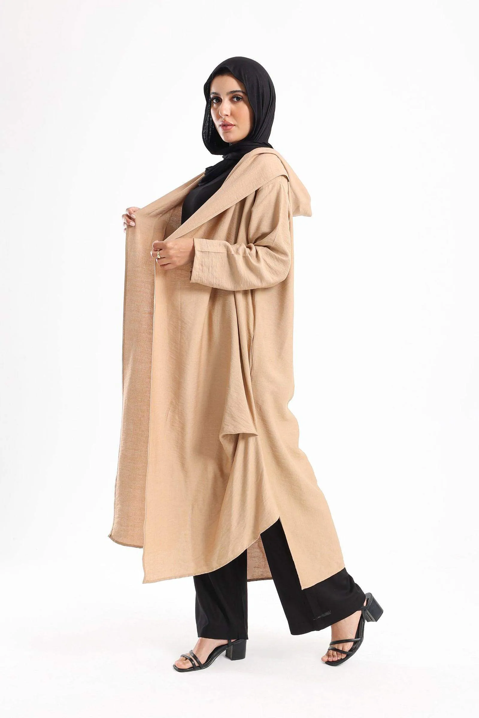 Hooded Draped Lounge Kimono