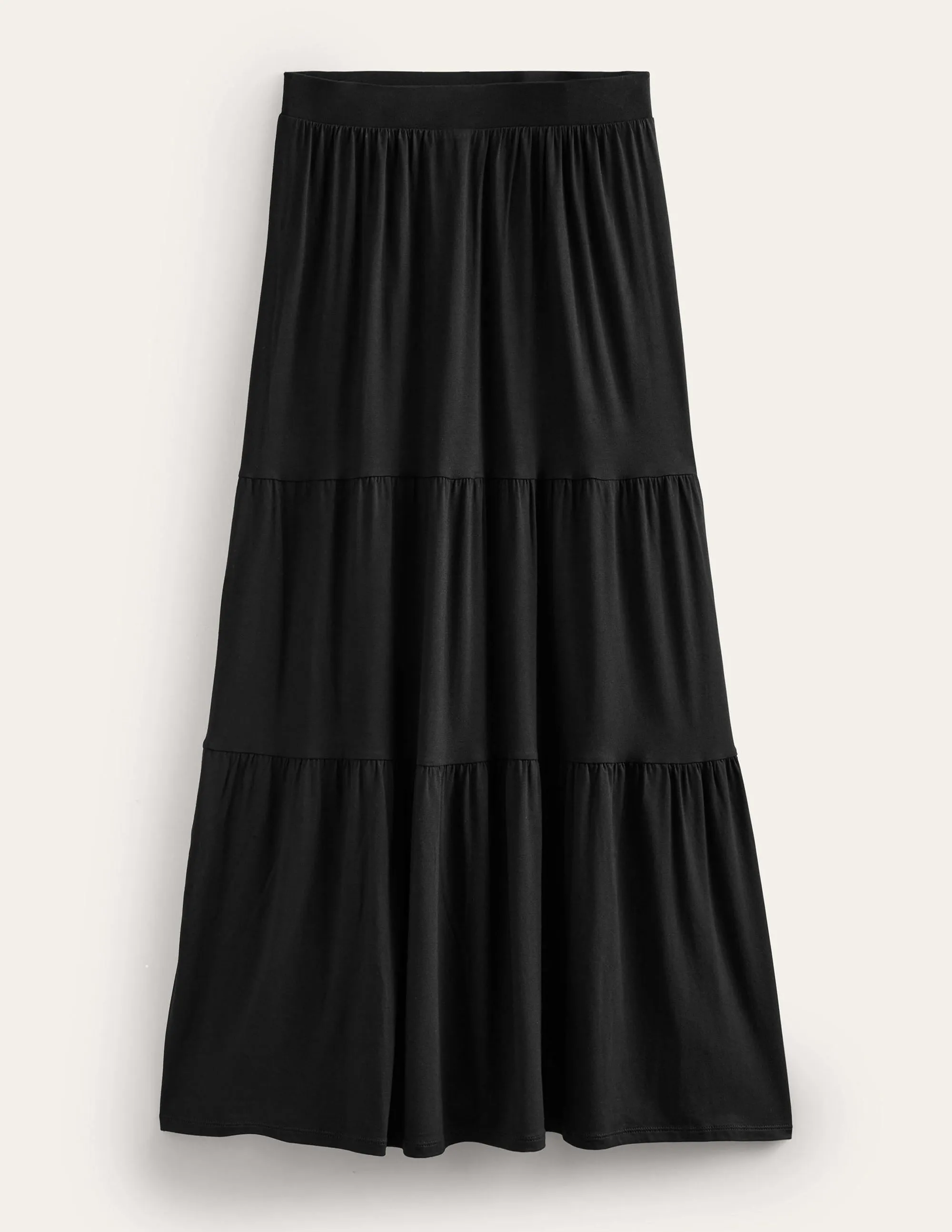 Jersey Maxi Skirt-Black