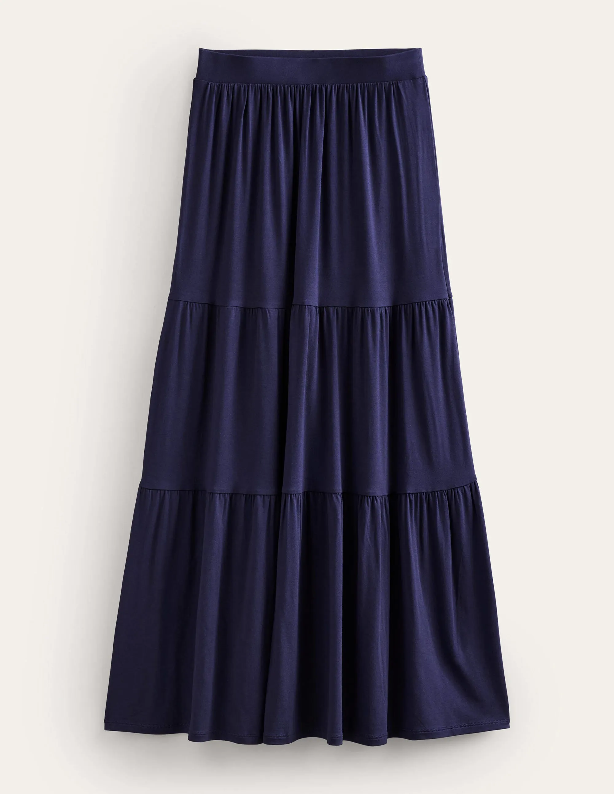Jersey Maxi Skirt-Navy