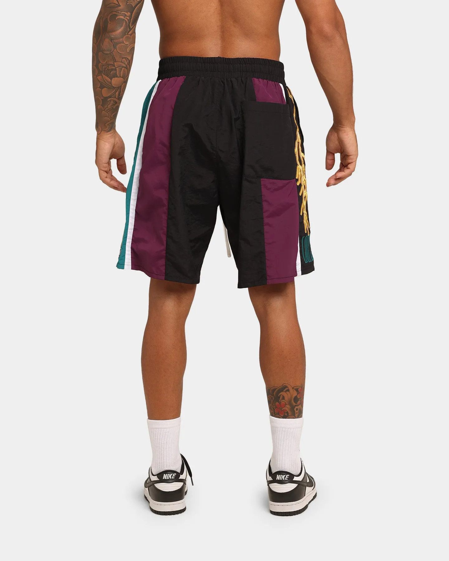 Loiter Daytona Walk Shorts Black/Purple/Teal