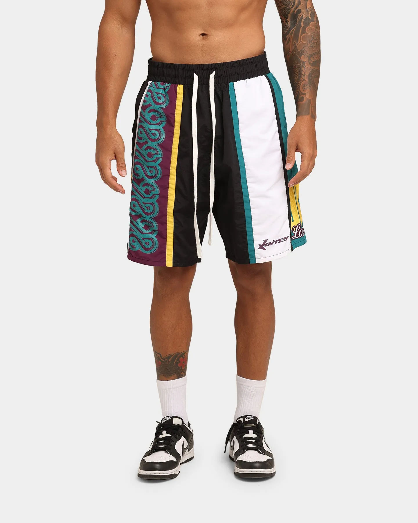 Loiter Daytona Walk Shorts Black/Purple/Teal
