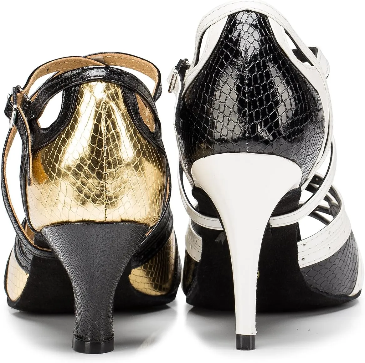 Minishion L200 Women's Cout-Out Synthetic Latin Salsa Ballroom Dance Shoes
