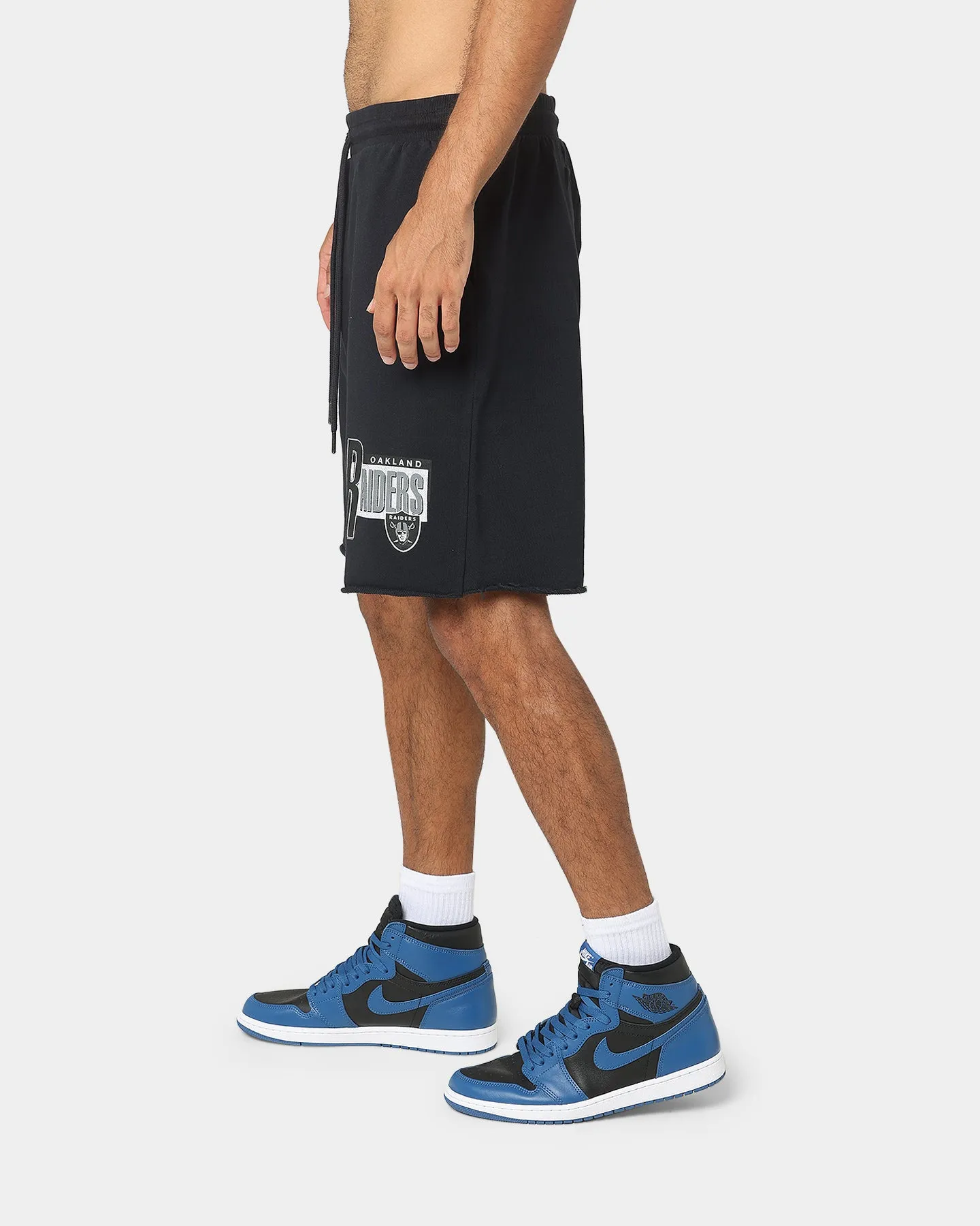 Mitchell & Ness Las Vegas Raiders Centre Block Shorts Faded Black