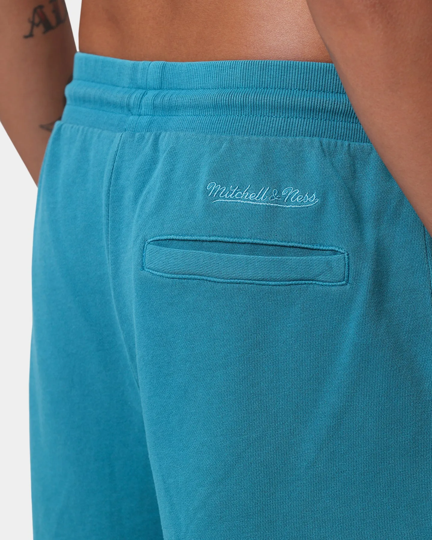 Mitchell & Ness Miami Dolphins Centre Block Shorts Faded Teal