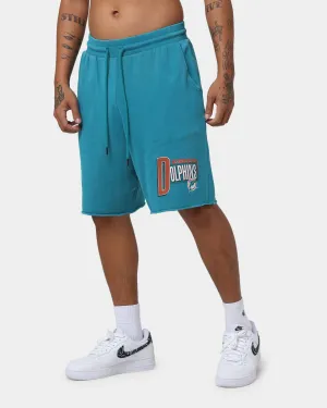 Mitchell & Ness Miami Dolphins Centre Block Shorts Faded Teal