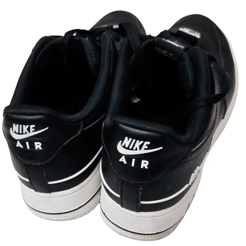 NIKE Air Force 1 Low-Top '07 LV8 "Double Air" B/W Sneaker (M/11.5) #CJ1379