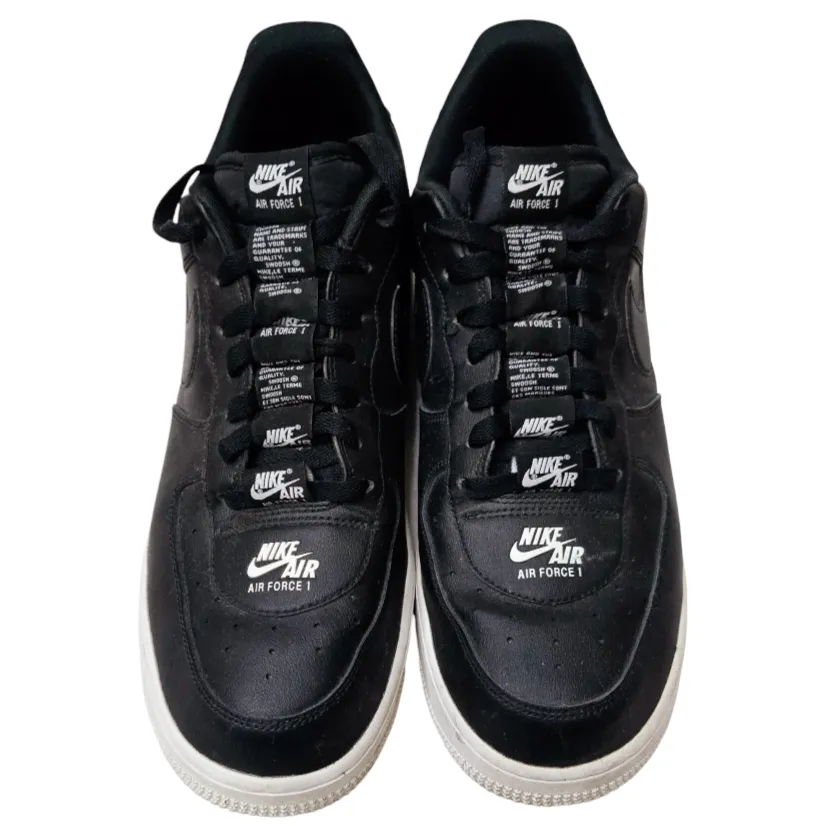 NIKE Air Force 1 Low-Top '07 LV8 "Double Air" B/W Sneaker (M/11.5) #CJ1379