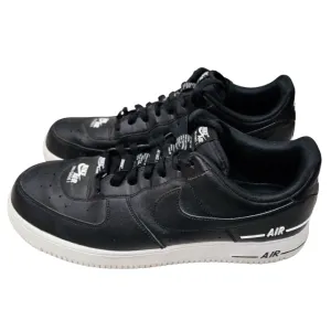 NIKE Air Force 1 Low-Top '07 LV8 "Double Air" B/W Sneaker (M/11.5) #CJ1379
