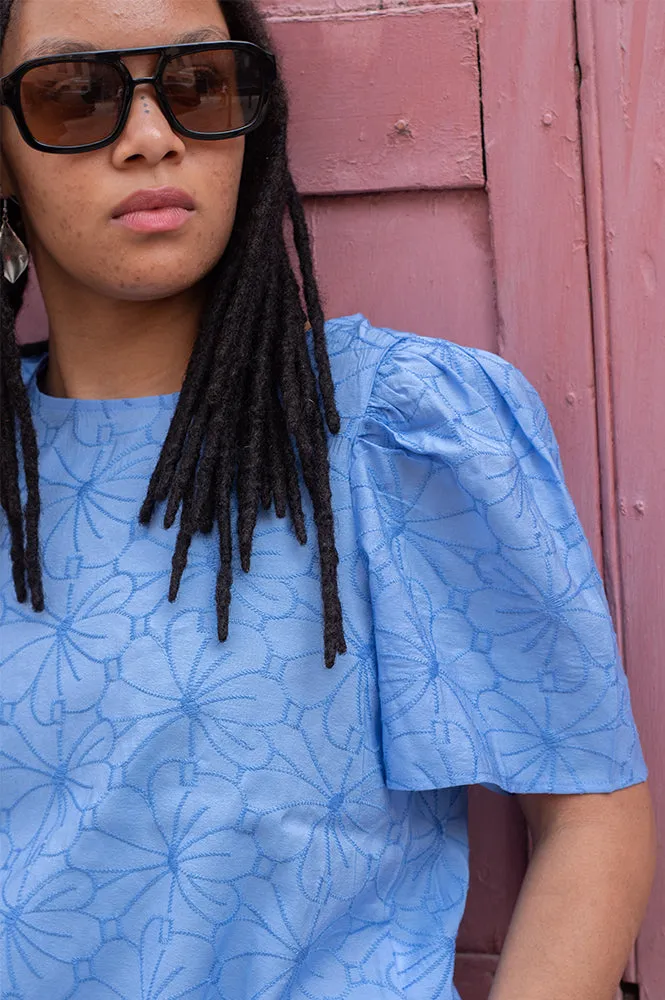 Object Jilly Cornflower Blue Top