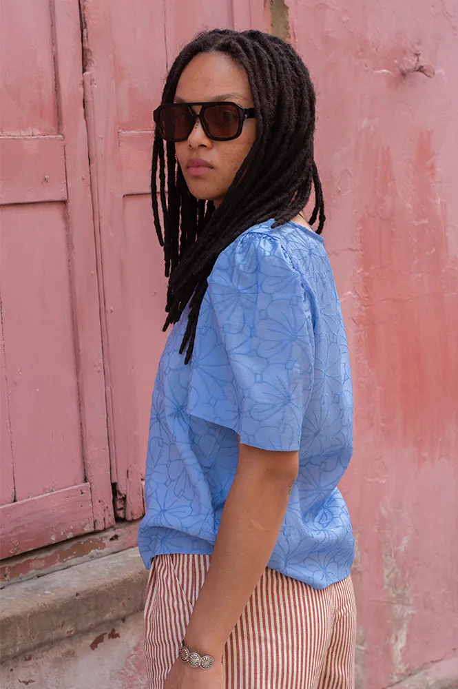 Object Jilly Cornflower Blue Top