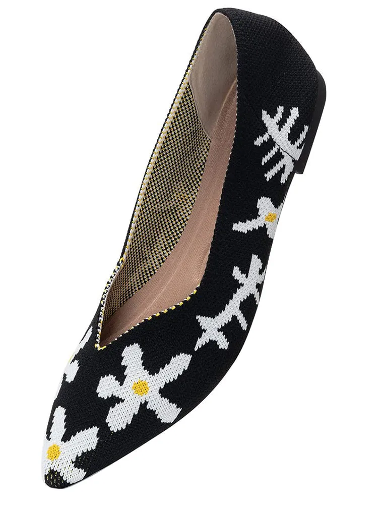 Pointed Toe Slip On Flats
