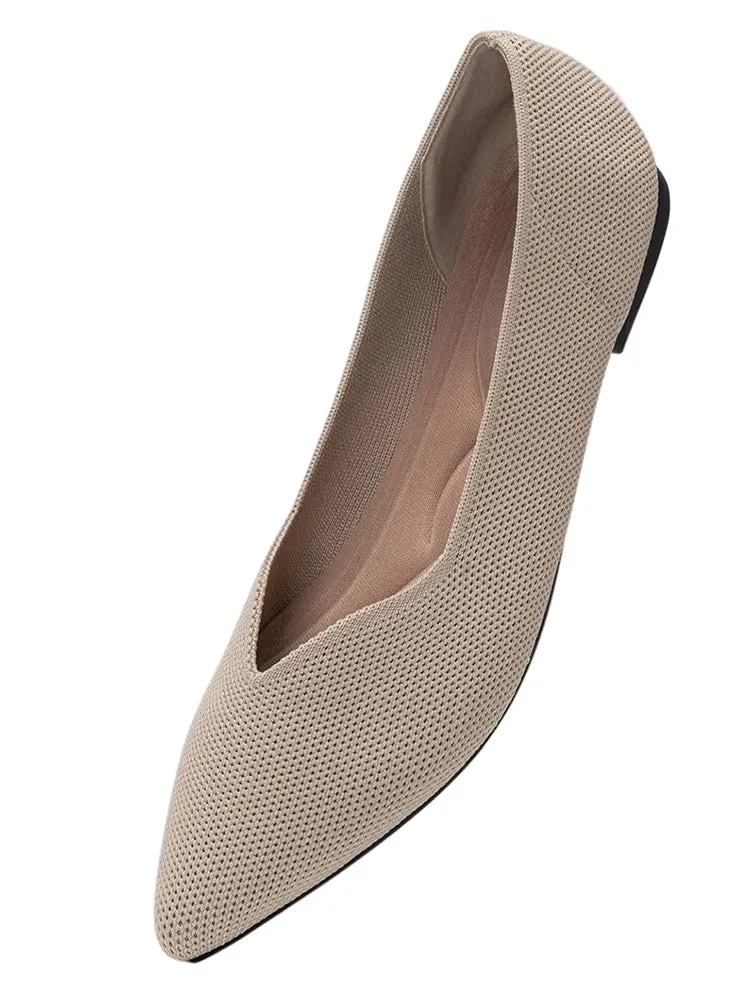 Pointed Toe Slip On Flats
