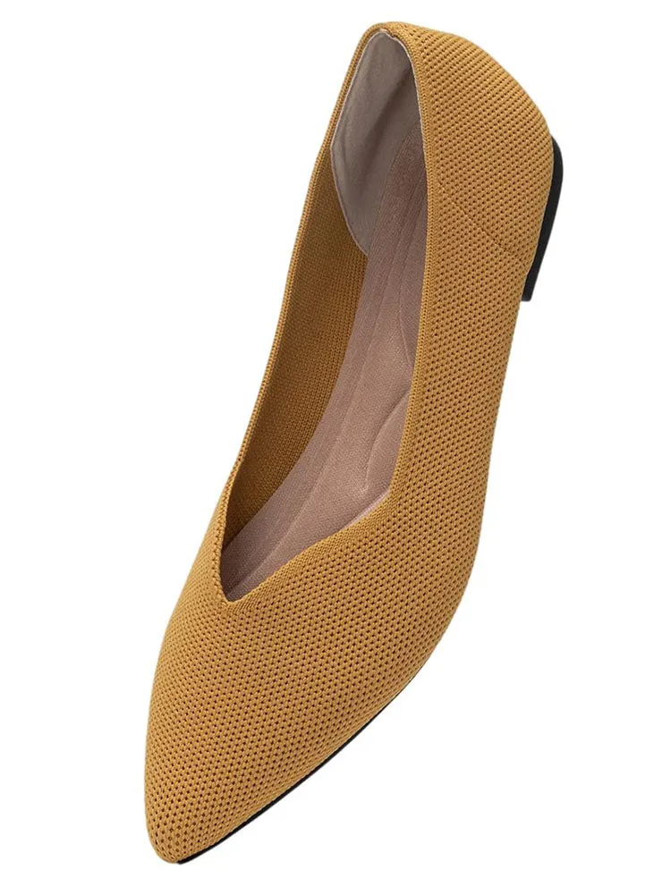 Pointed Toe Slip On Flats