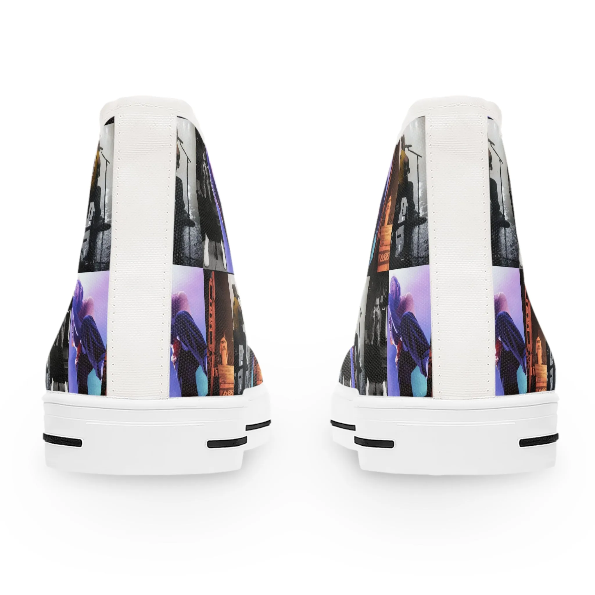 Post Malone On Tour Collage Women's High Top Sneakers