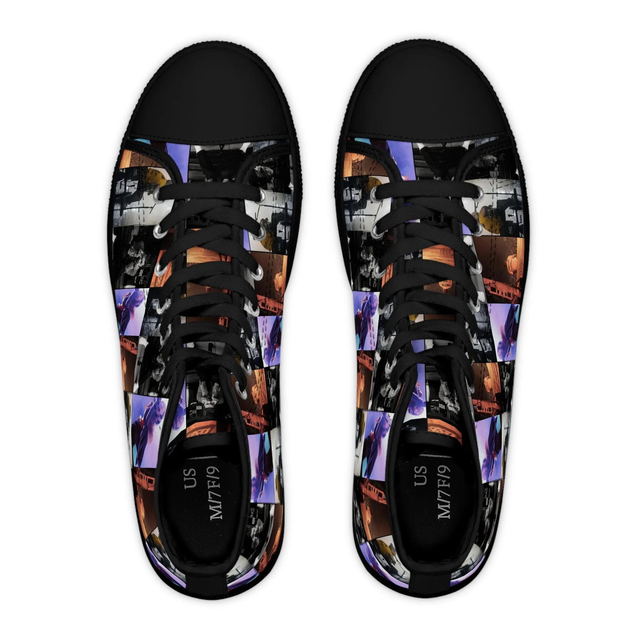 Post Malone On Tour Collage Women's High Top Sneakers