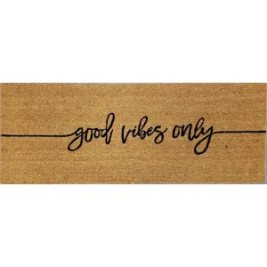 "Good Vibes" Long Non-slip Outdoor Door Mat