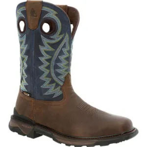 **Rocky Mens Carbon 6 Waterproof Pull-On Western Boots