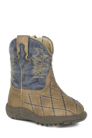 Roper INFANT Cowbaby Crosscut Boot Navy