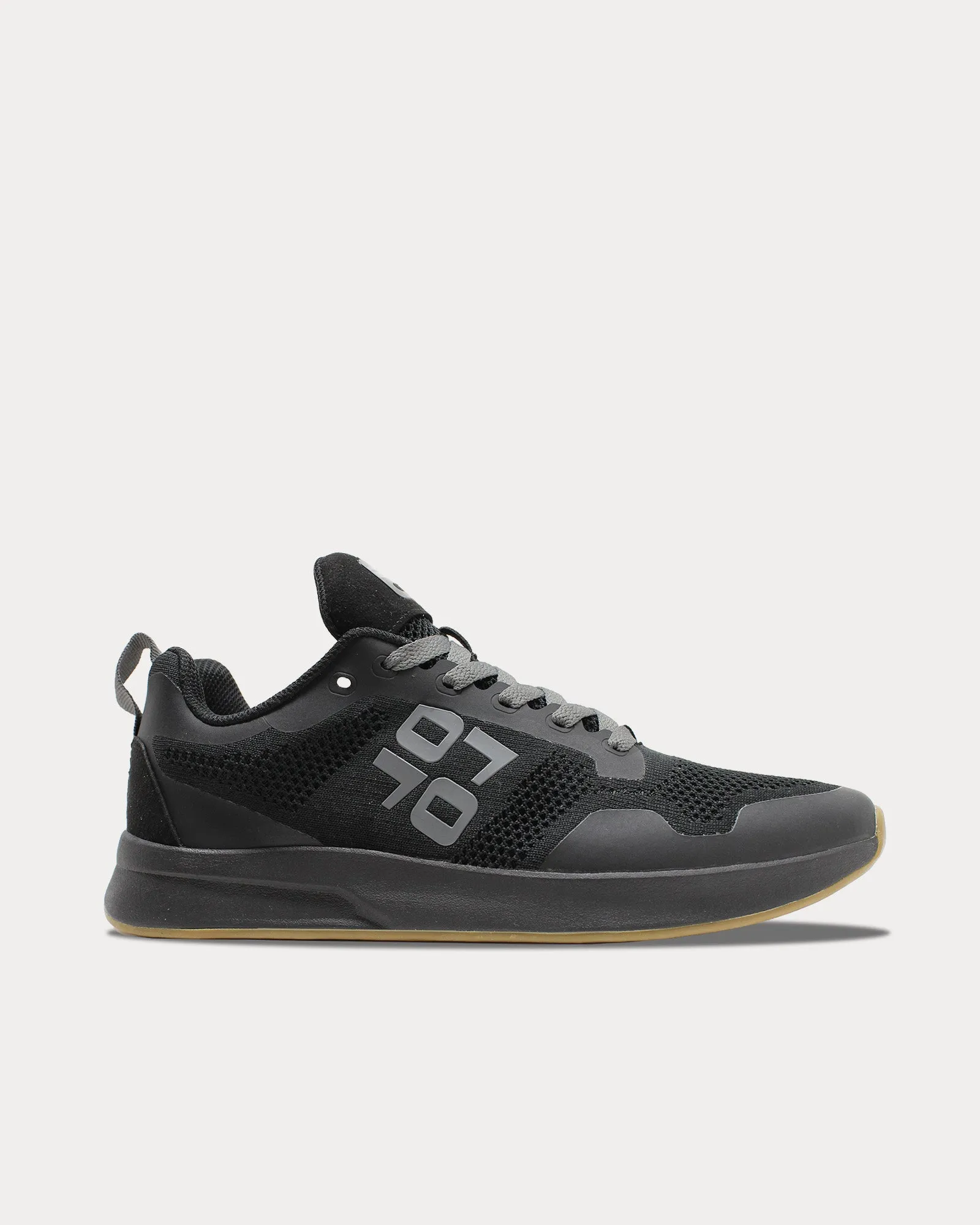 SapienX Stealth Black Low Top Sneakers