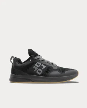 SapienX Stealth Black Low Top Sneakers