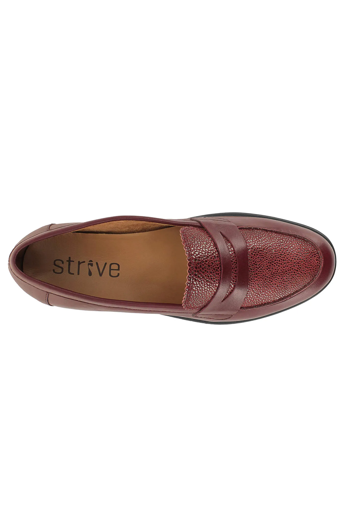 Strive Seville Merlot Red Loafer Shoes