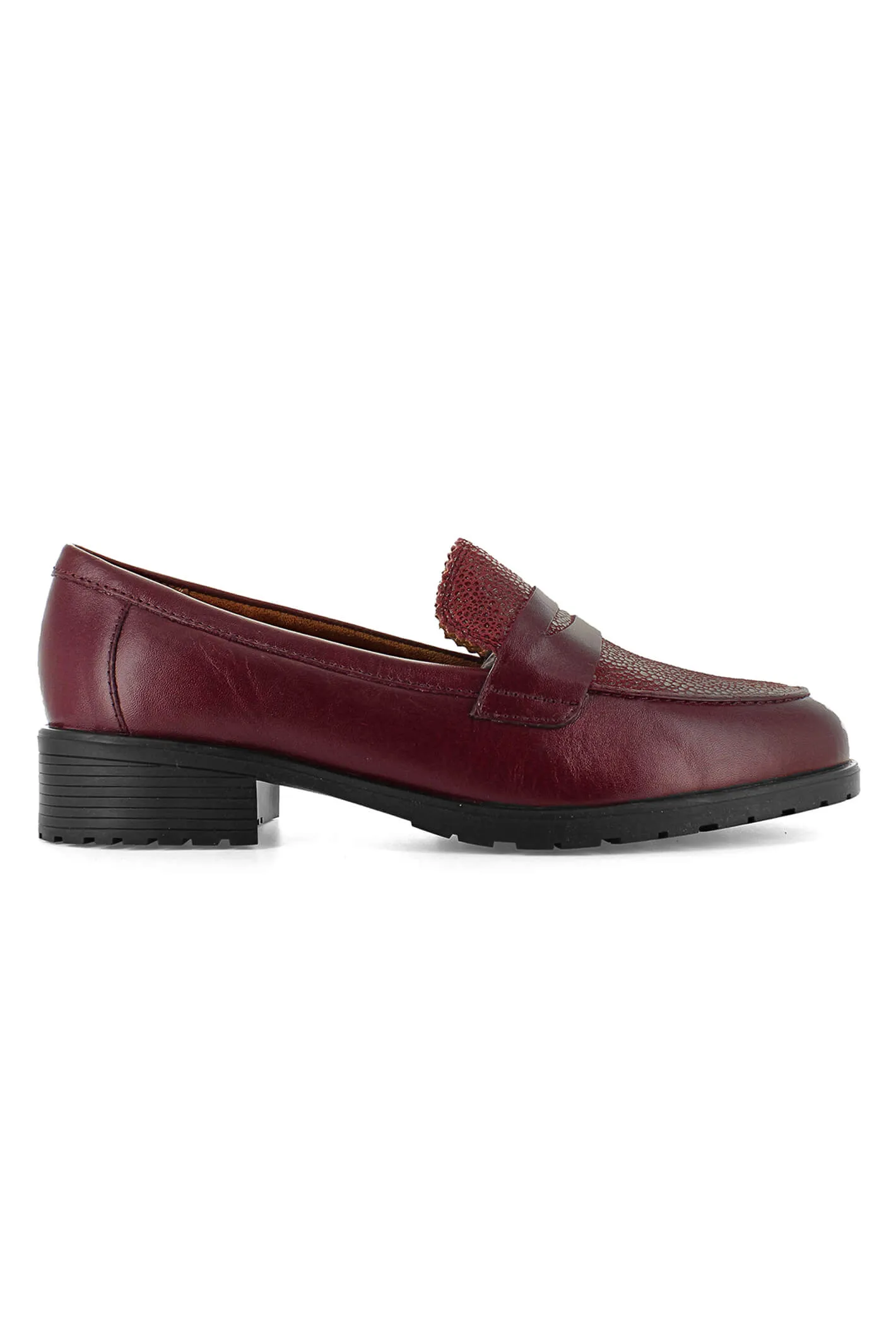 Strive Seville Merlot Red Loafer Shoes