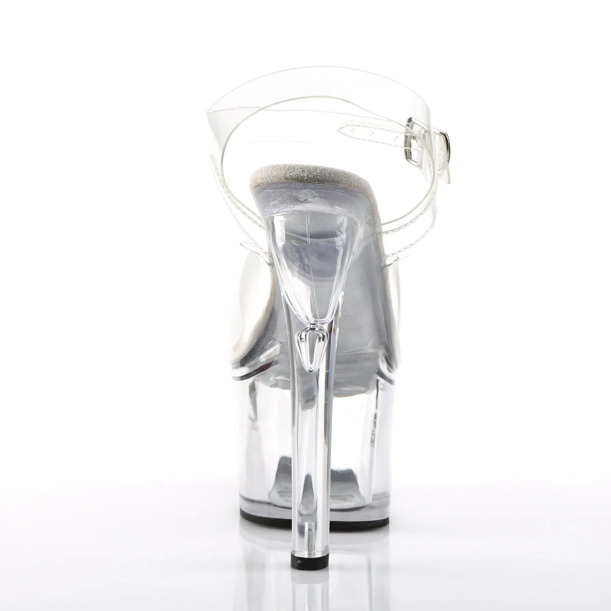TREASURE-708 Pleaser 7" Heel Clear Pole Dancer Platform Shoes