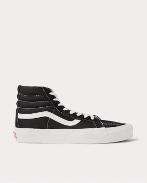 UA OG SK8-Hi LX Leather-Trimmed Canvas High-Top  Black high top sneakers