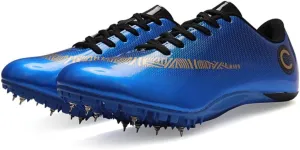 Unisex Track and Field Shoes with 8 Nails Spikes, Training Competition Athletics Sprint Spikes Shoes, Long Jumping Athletics Shoes for Men, Women, Boys and Girls