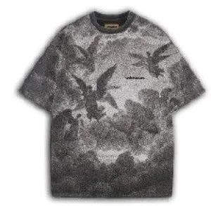 UNKNOWN / BLACK WASHED ANGLE TEE