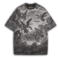 UNKNOWN / BLACK WASHED ANGLE TEE