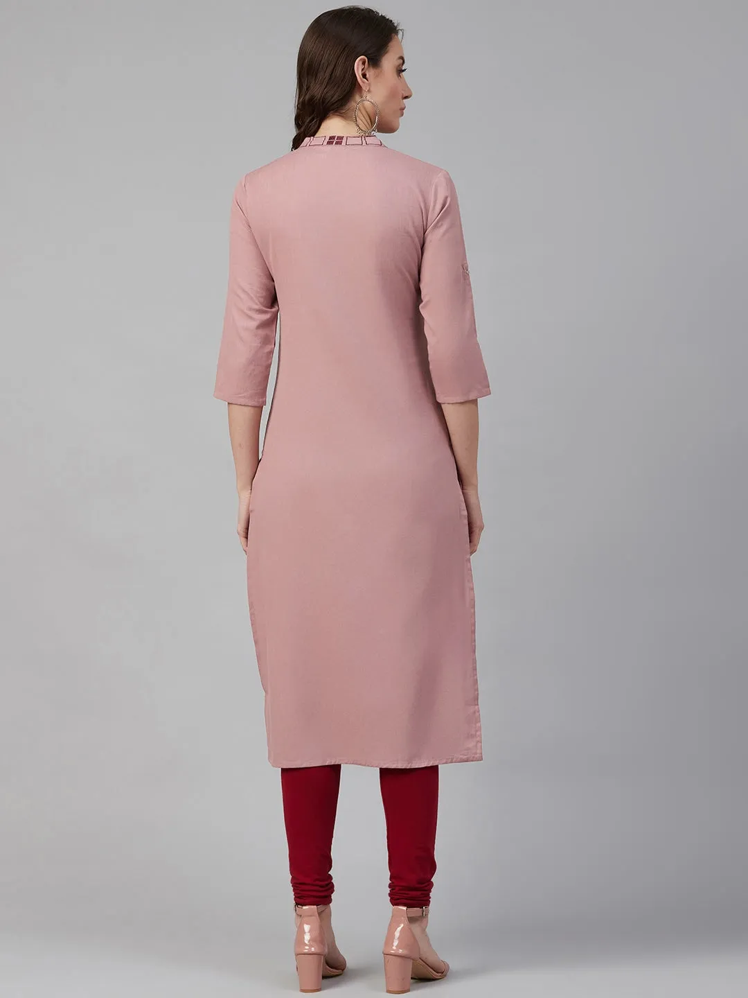 Women Dusty Straight Kurta