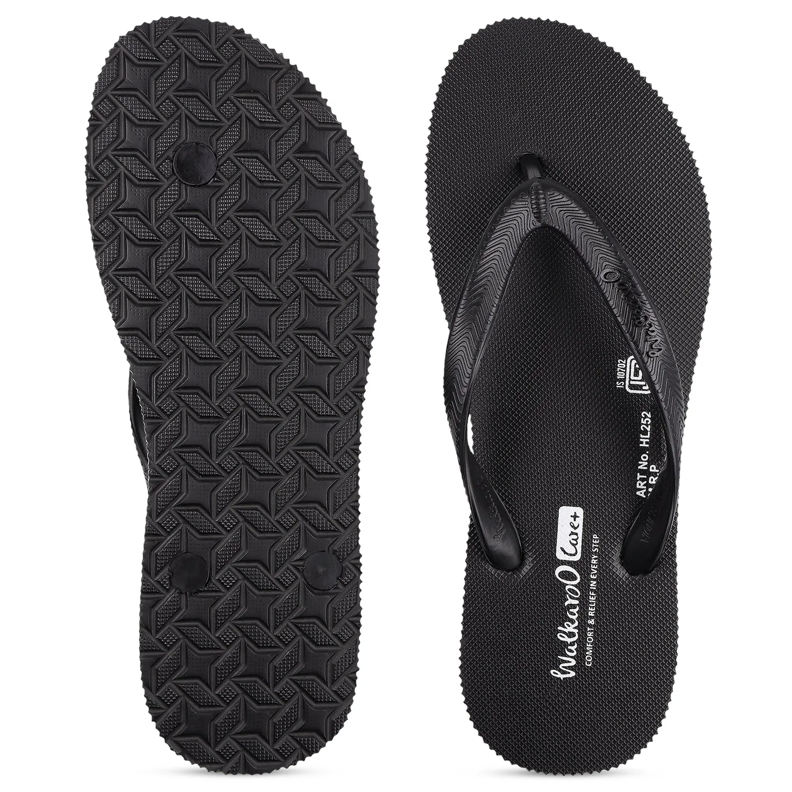 Women's Care Plus Slippers  - HL252 Black