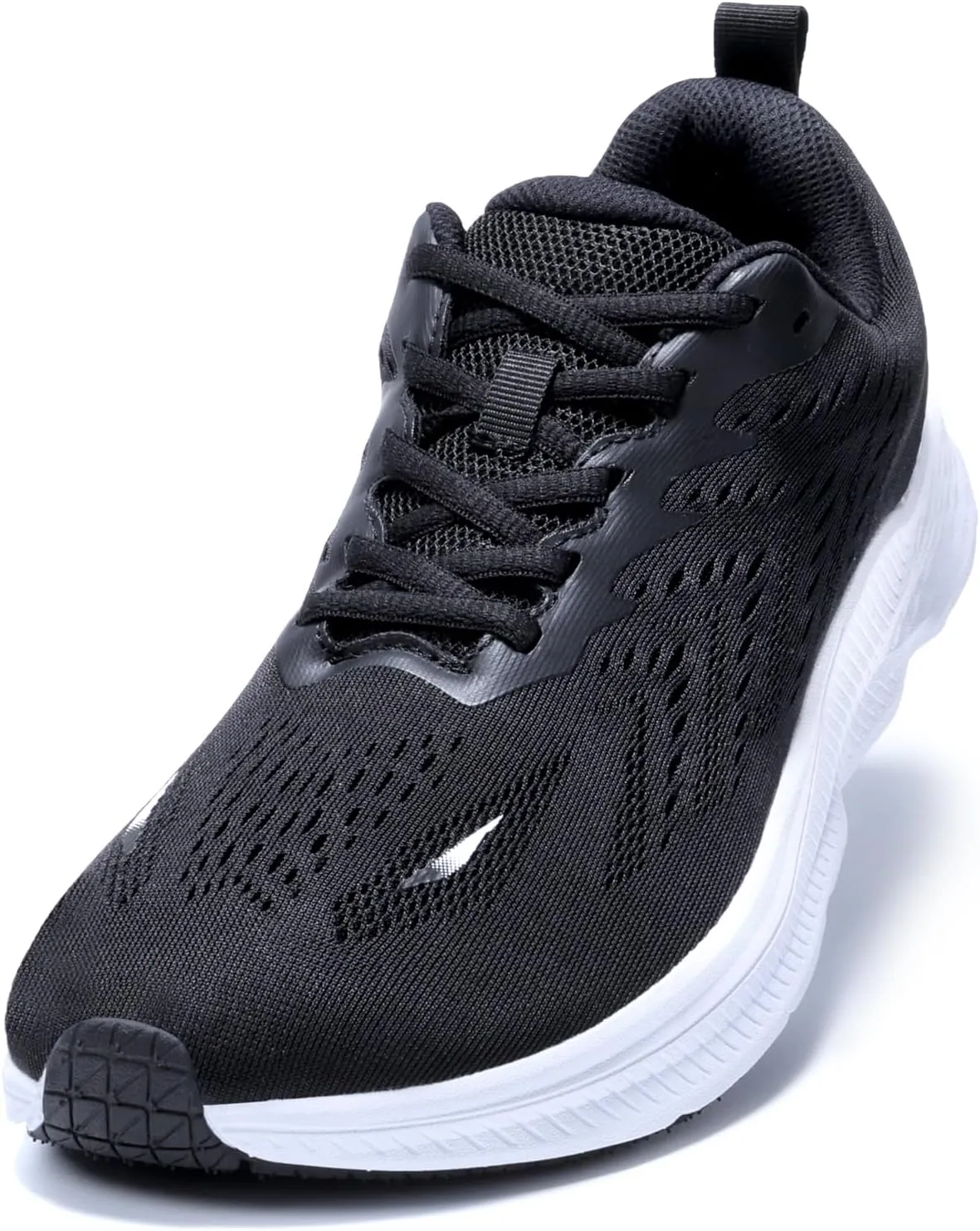 ZVC Wide Toe Box Shoes Women Wide Road Runing Shoes Lightweight Comfortable Non Slip Walking Shoes for Women Black